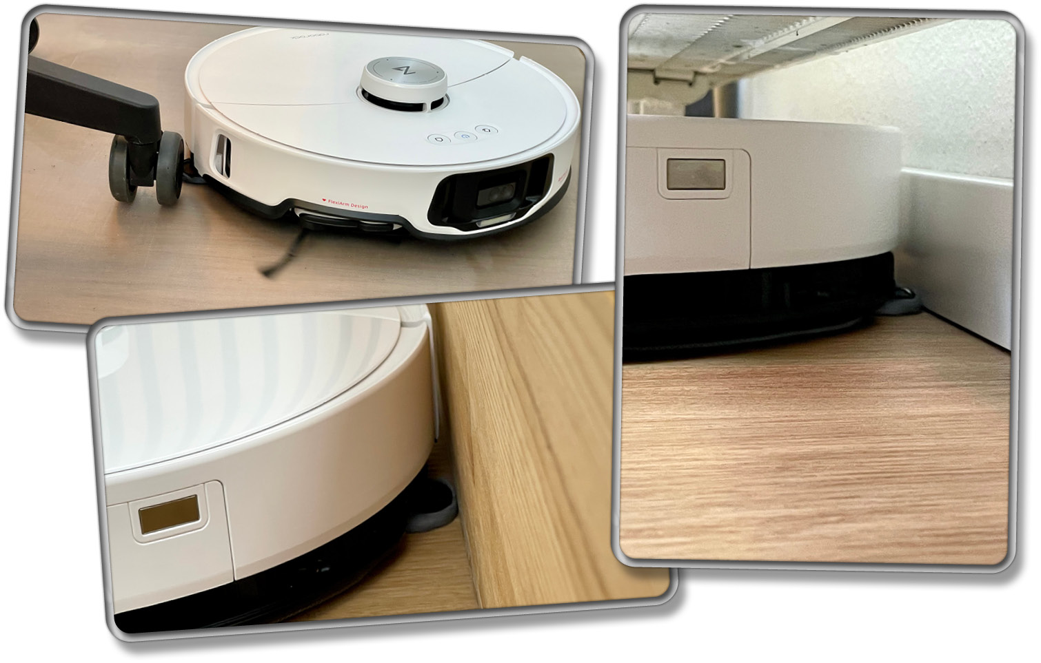 Am Rand entlang wischt der Roborock S8 MaxV Ultra, dank kleinem Wischmopp, recht sauber und präzise