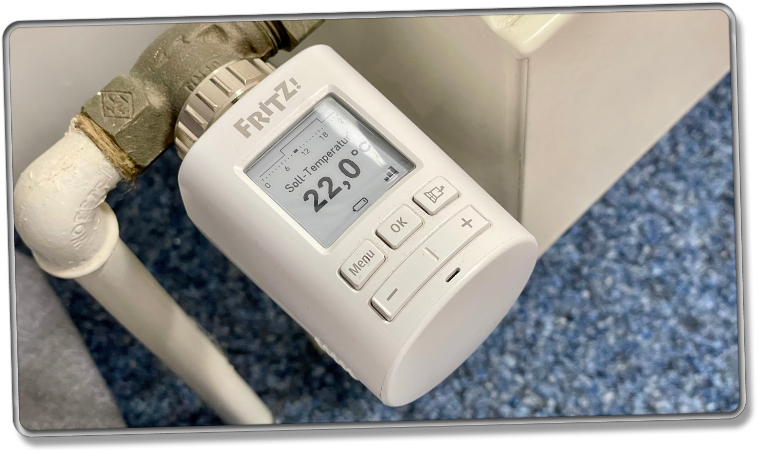 Das FRITZ!DECT 301 ist das ideale Heizkörperthermostat für die FRITZ!Box