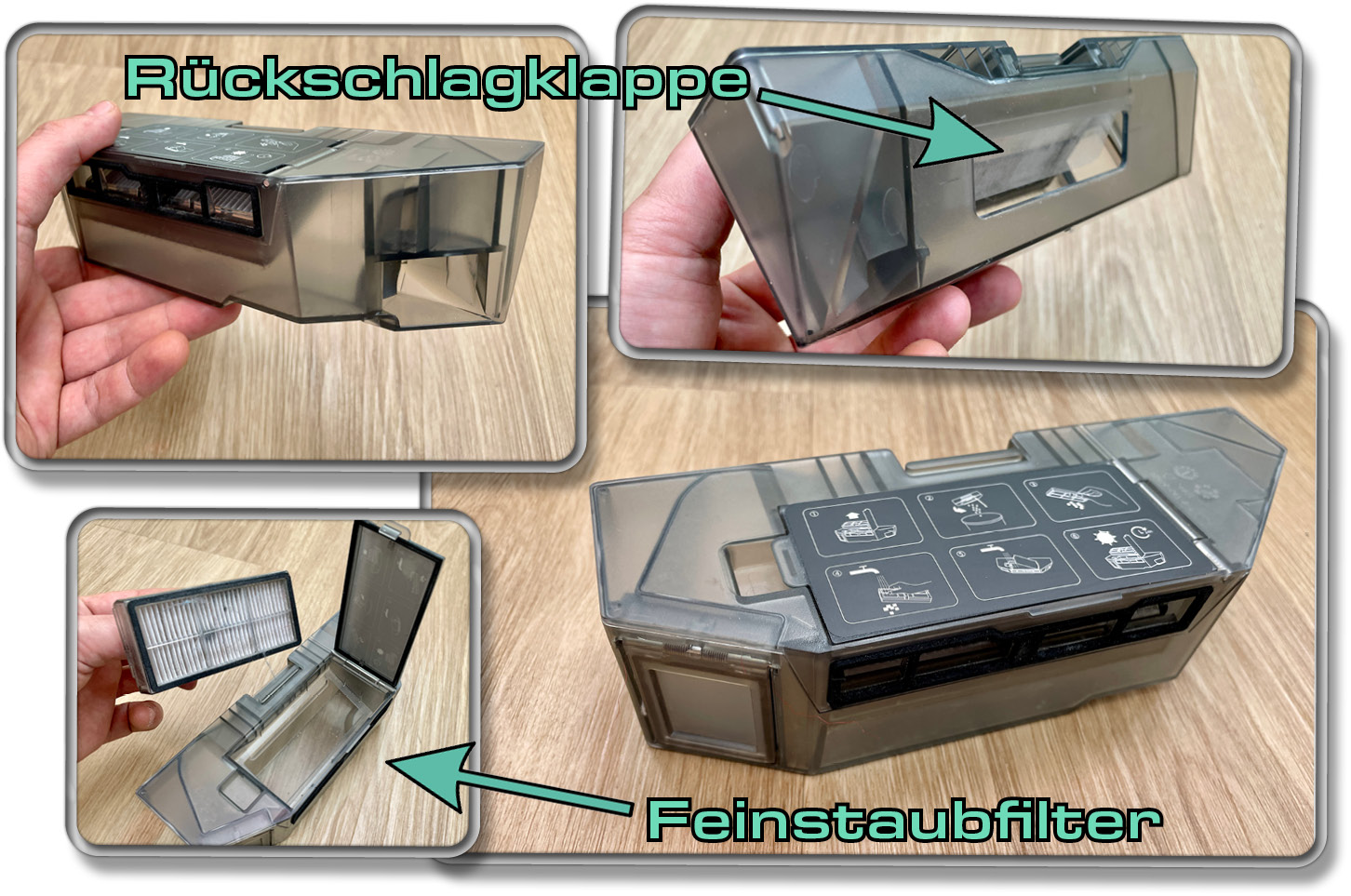 Das ist der Staubbehälter des Dreame X40 Ultra Complete