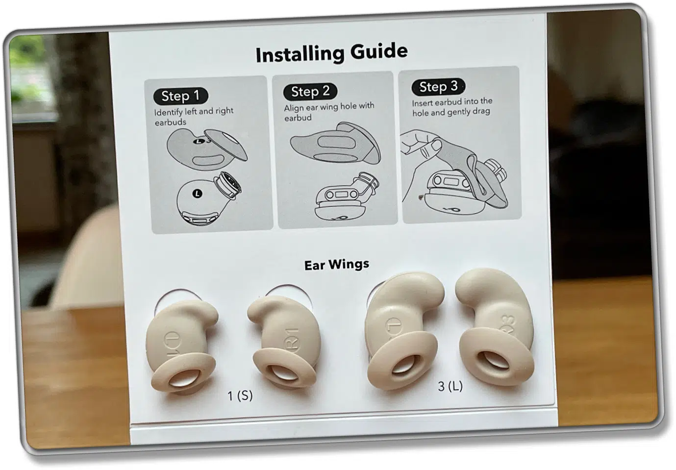 Das sind auswechselbare Wings der soundcore Sleep A20 Schlafkopfhörer
