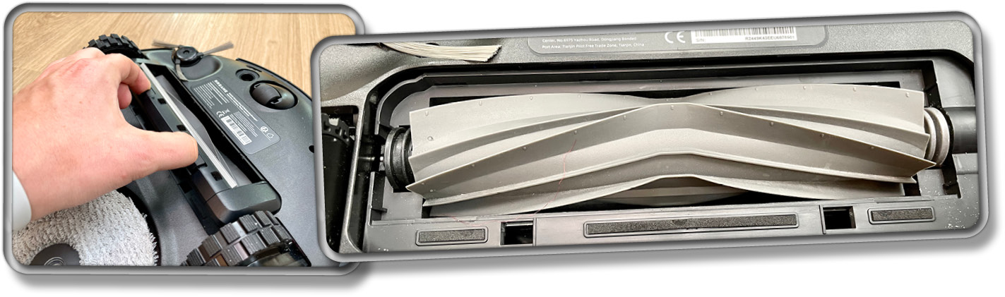 Die Bodenbürste des Dreame X40 Ultra Complete ist standardmäßig gummiert