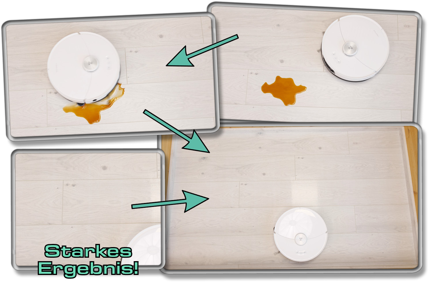 Die Fleckenerkennung hat uns mehr als beeindruckt