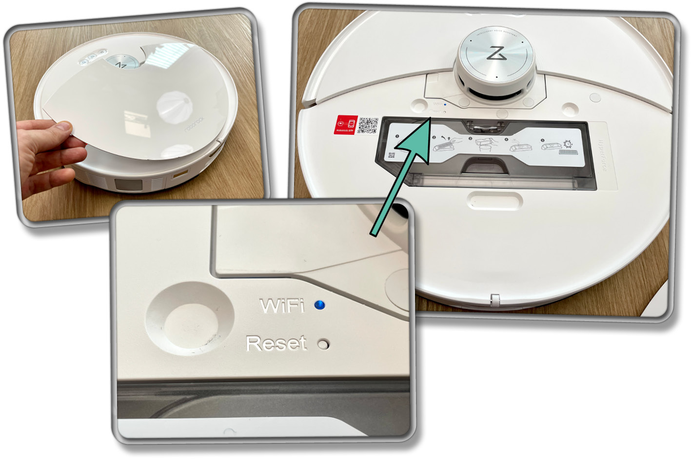 Die Haube des Roborock S8 MaxV Ultra ist magnetisch befestigt