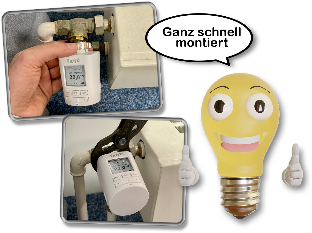 Die Montage des FRITZ!DECT 301 ist leichter als gedacht und bedarf keinen Fachmann