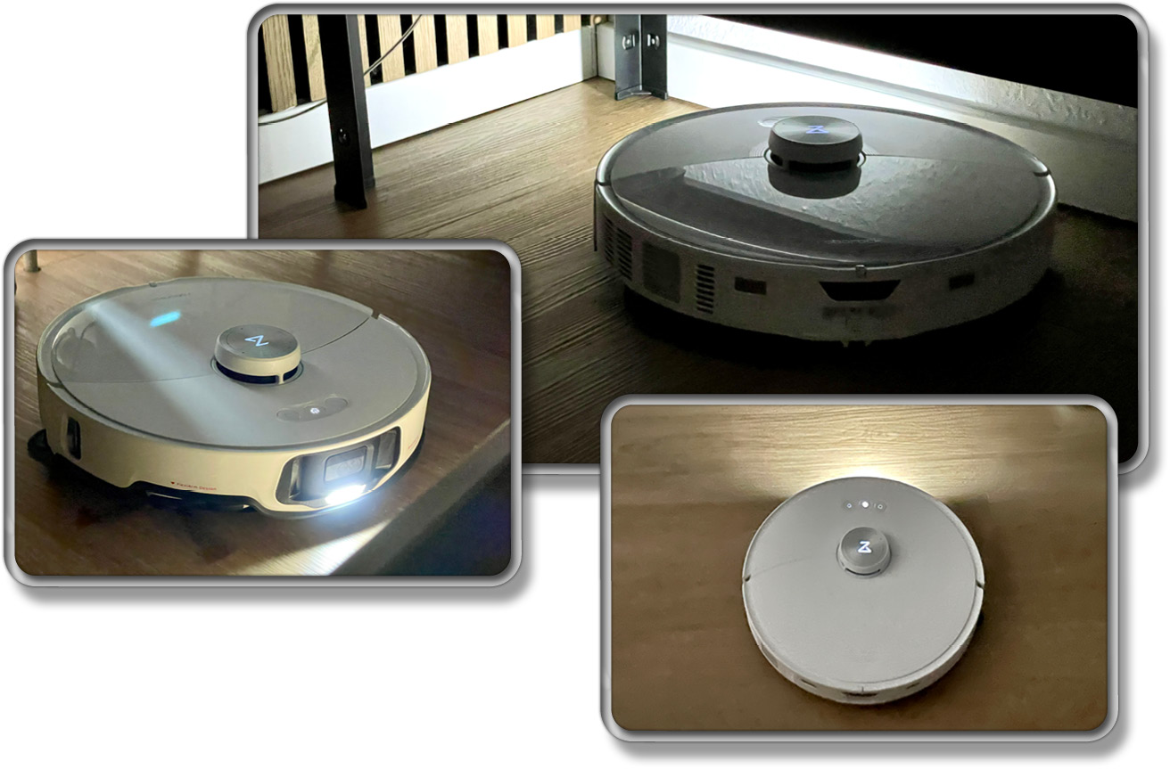 Die Nachtlicht-Funktion hilft auch im Dunkeln Hindernisse zu erkennen