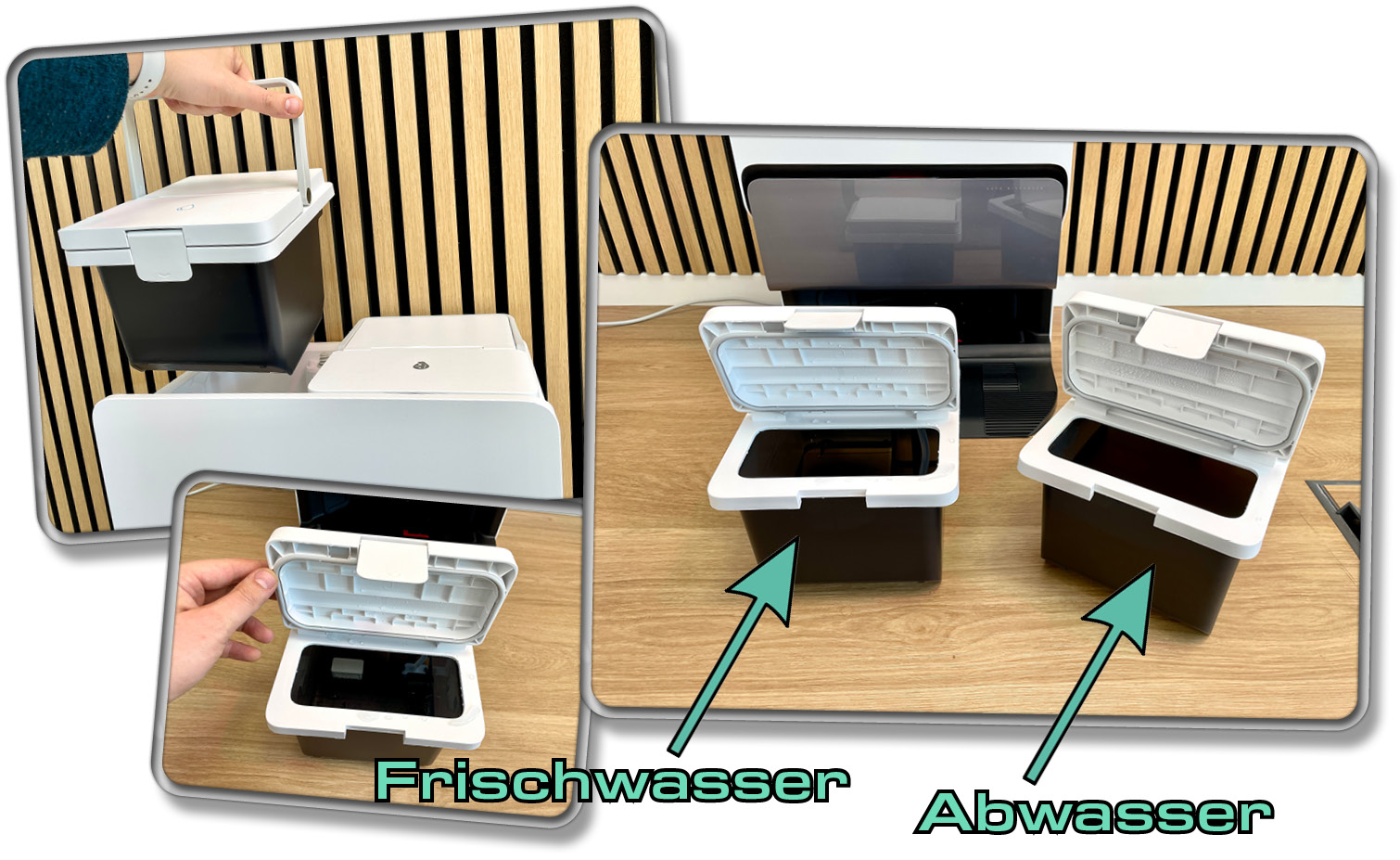 Die Station verfügt über zwei große Wassertanks