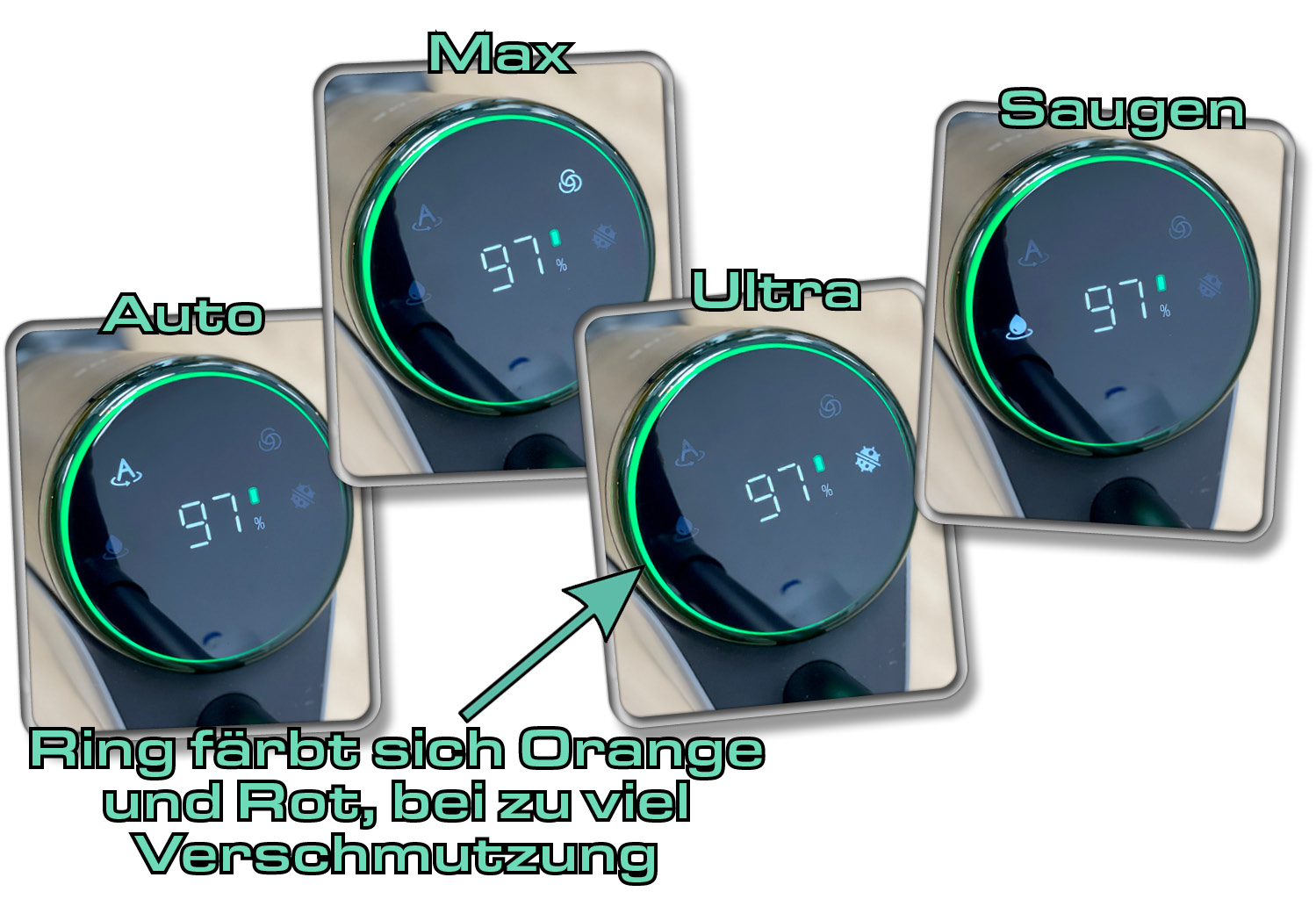 Diese verschiedenen Modi besitzt der Dreame H13 Pro