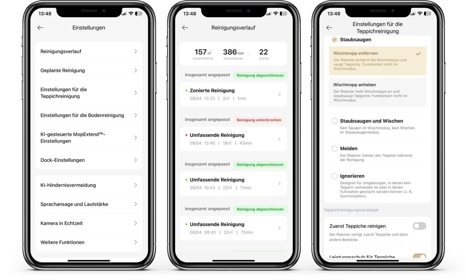 Dreame X40 Ultra Complete - App - Einstellungen