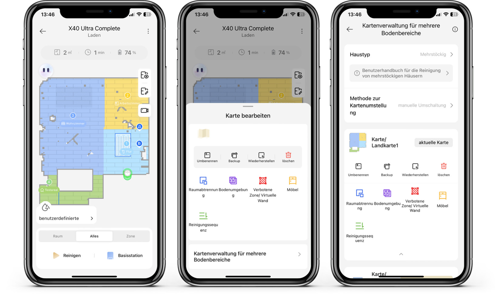 Dreame X40 Ultra Complete - App - Karte