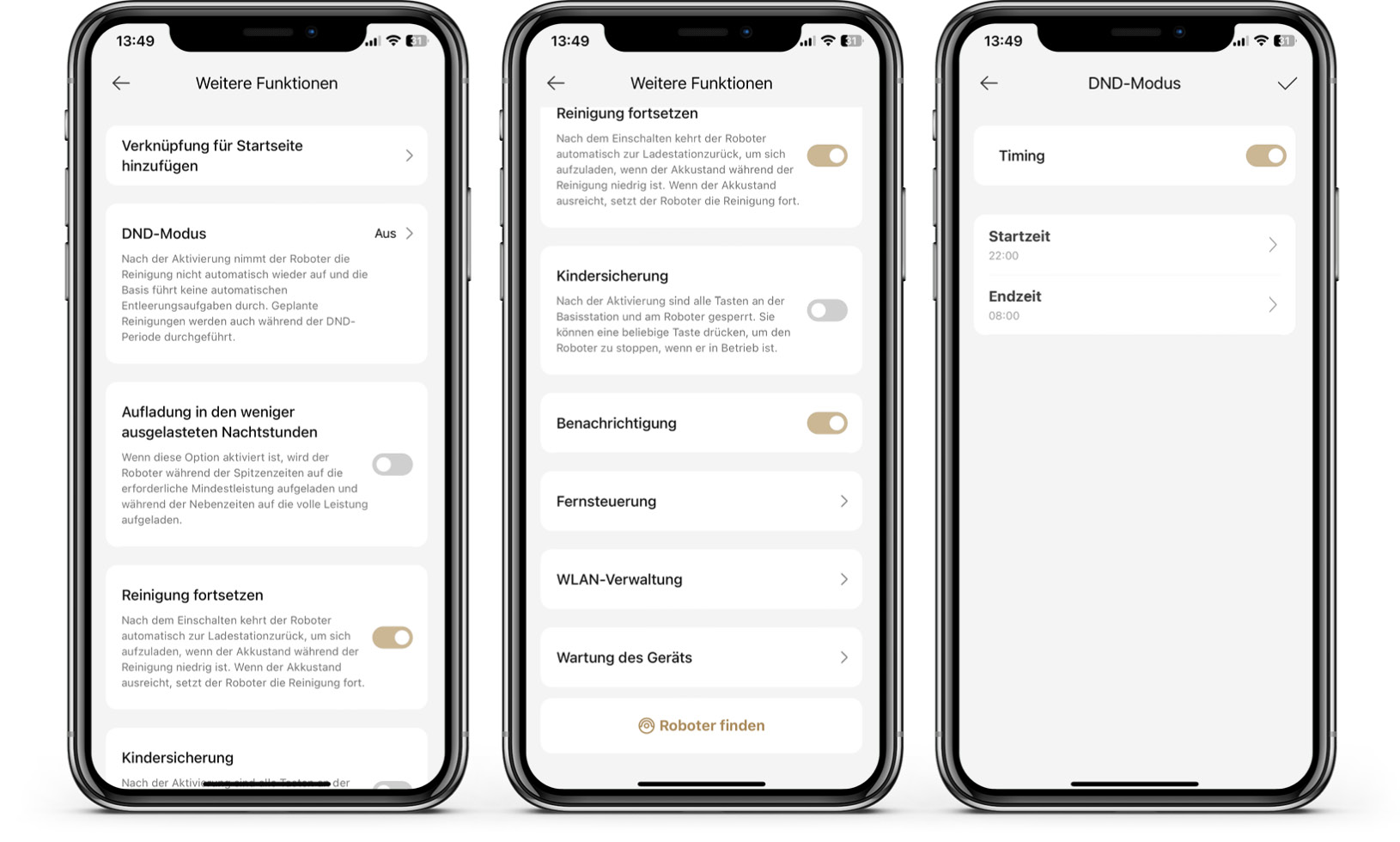 Dreame X40 Ultra Complete - App - Robotereinstellungen