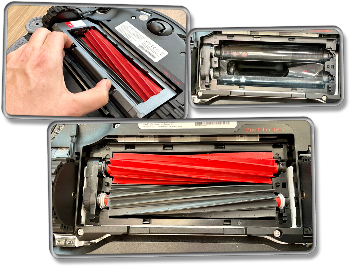 DuoRoller Riser Doppelwalzensystem des Roborock S8 MaxV Ultra