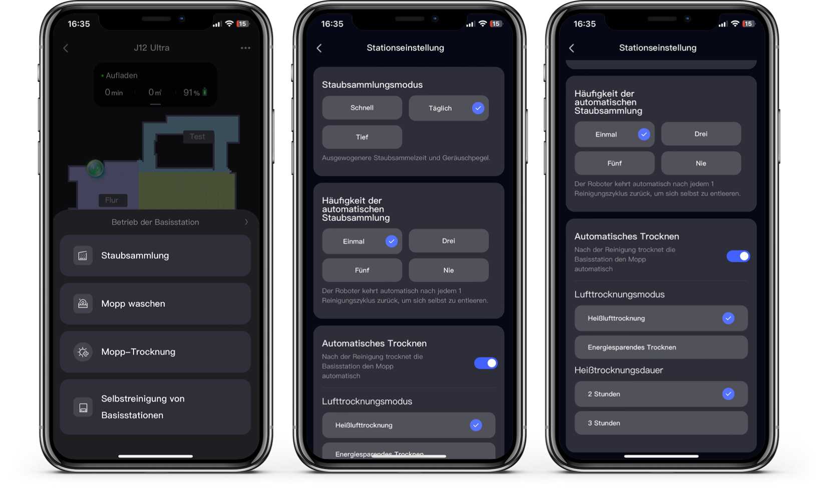 Eureka NER J12 Ultra - App - Station
