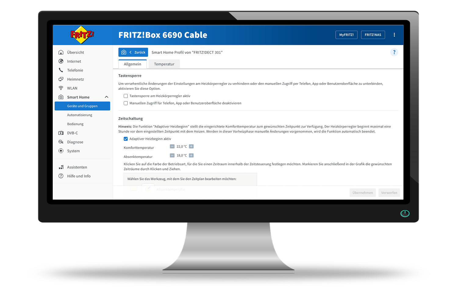 FRITZ!DECT 301 - Web - Kindersicherung