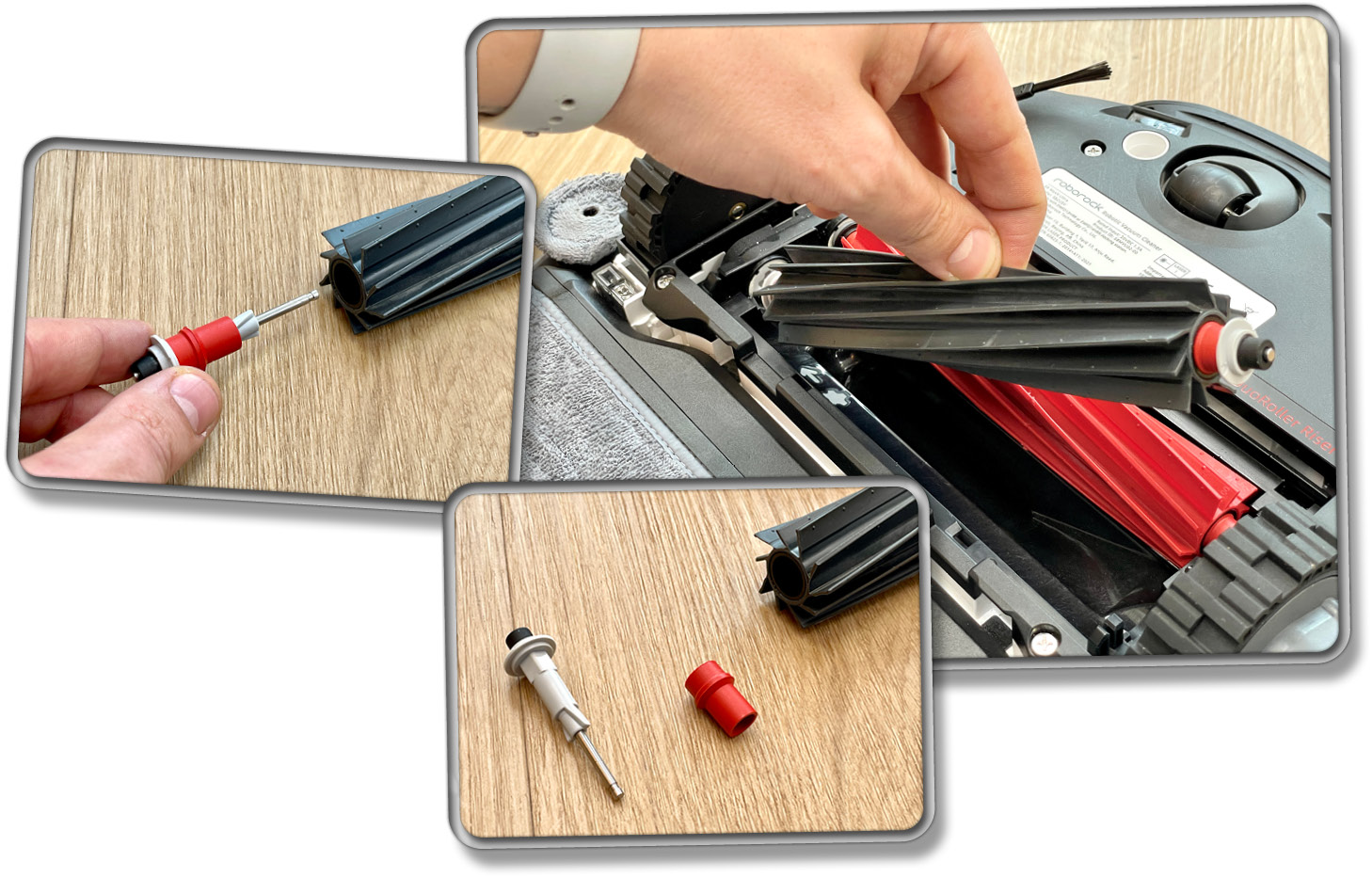 Haare wickeln sich um die Aufhängungen und lassen sich so leicht entfernen