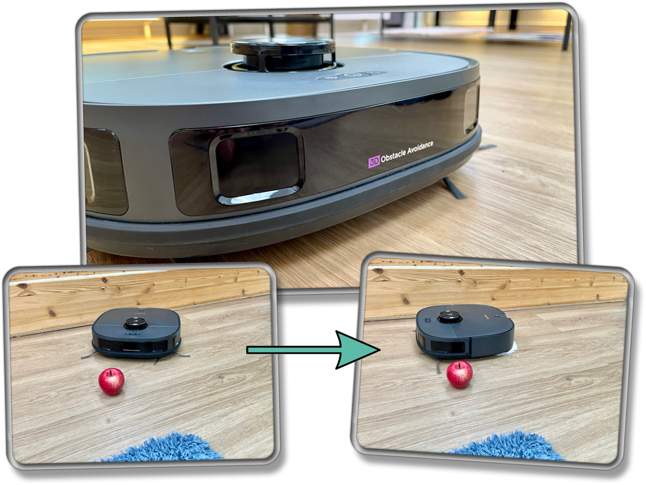 Kreuzlaser helfen dabei, herumliegende Gegenstände zu meiden
