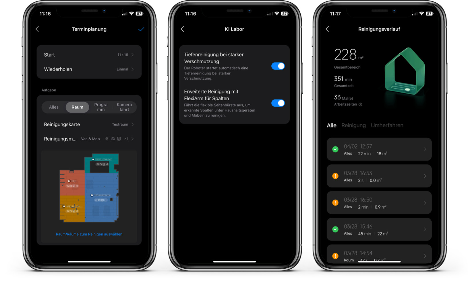 Roborock S8 MaxV Ultra - App - Einstellungen