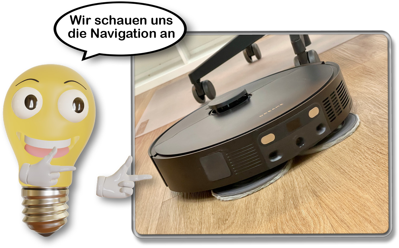 Wir haben uns die Navigation des Dreame X40 Ultra Complete ganz genau angeschaut