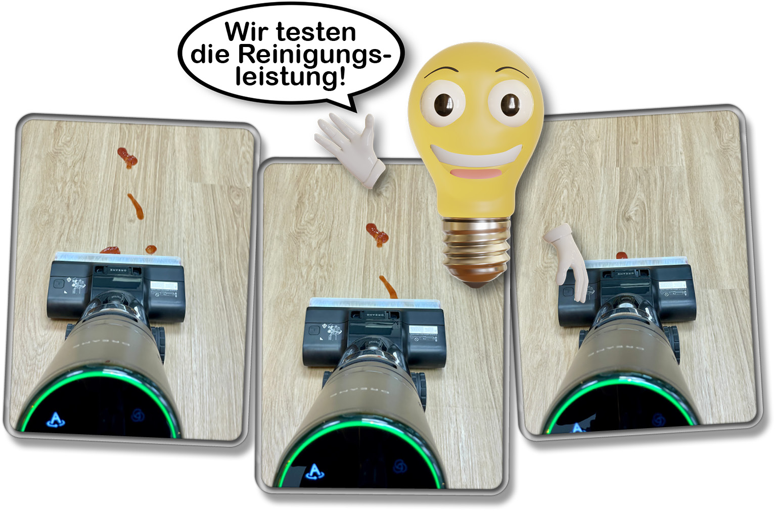 Wir haben uns die Reinigungsleistung des Dreame H13 Pro ganz genau angeschaut