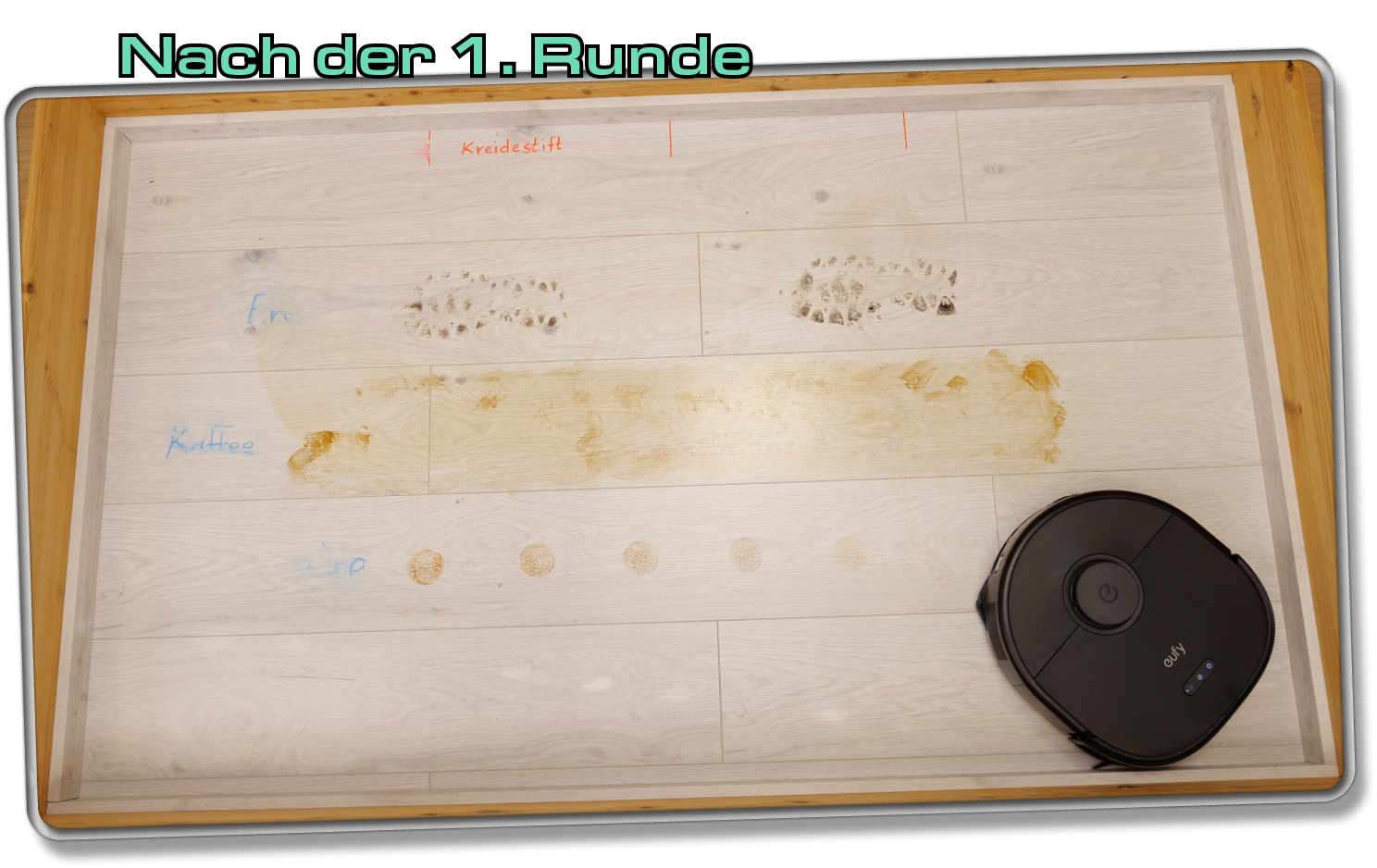 eufy X10 Pro Omni - Wischtest 1. Runde