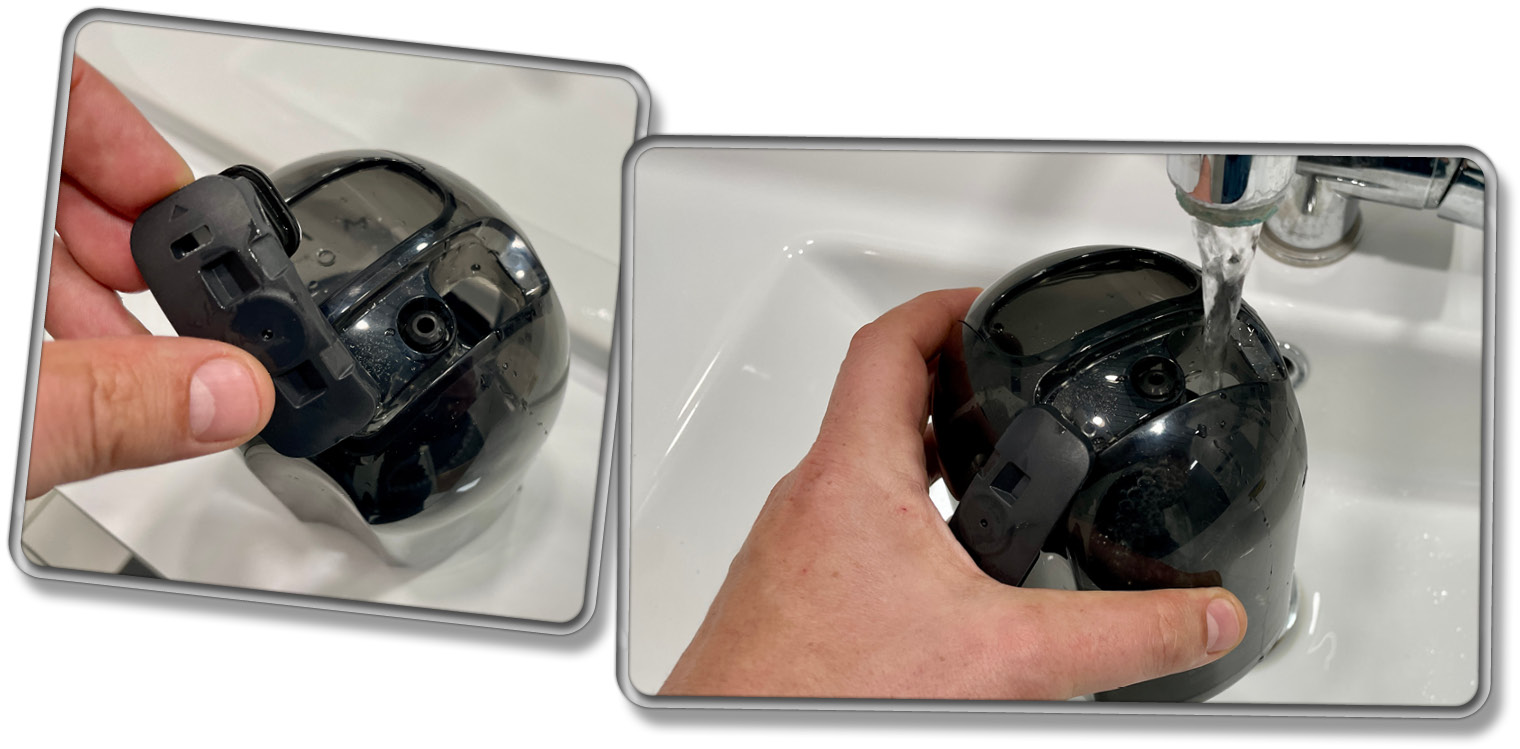 Das Auffüllen des Frischwassertanks