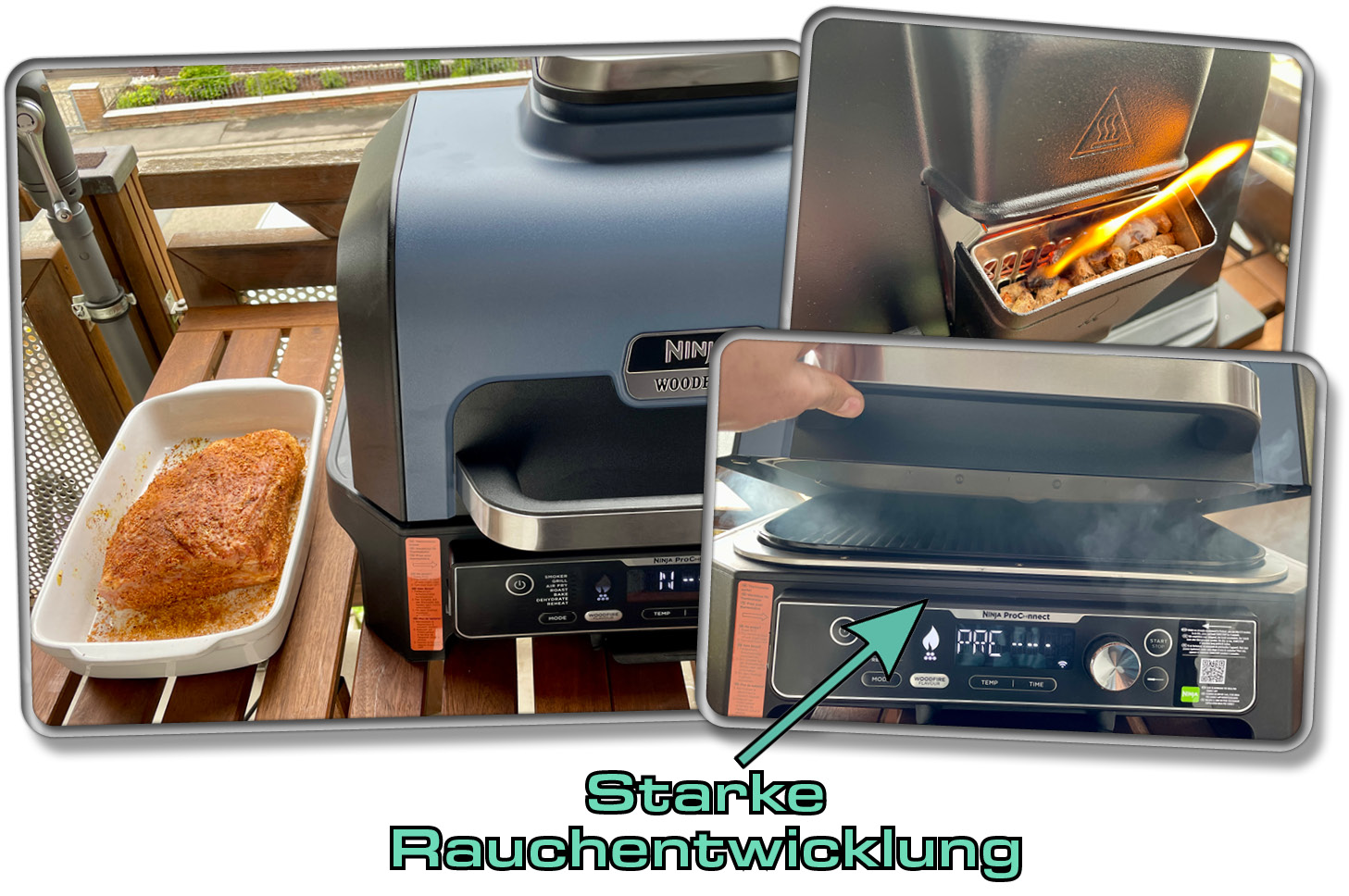 Das Räuchern hat ganz schön viel Rauch produziert!