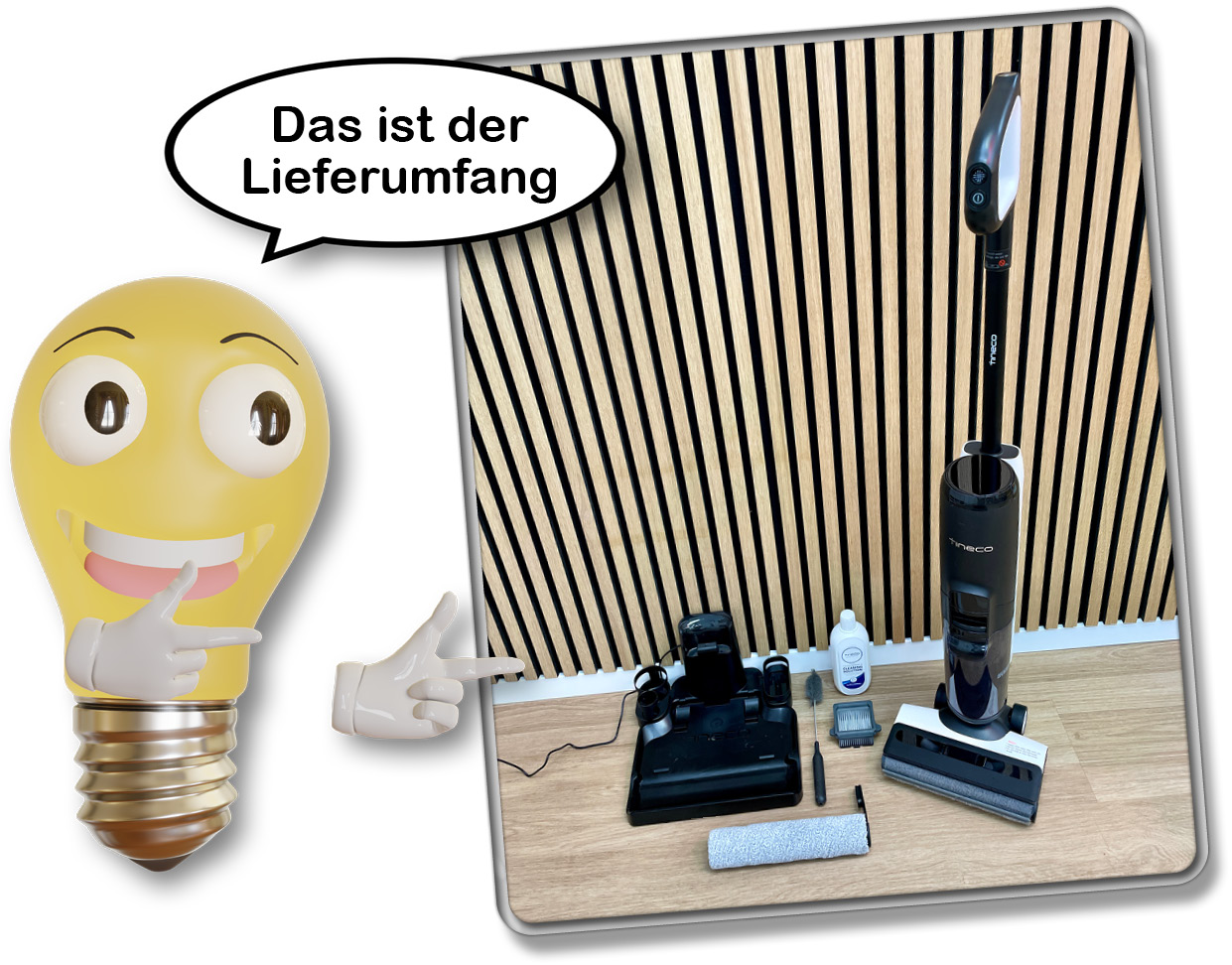 Das ist der Lieferumfang des Tineco Floor One S6