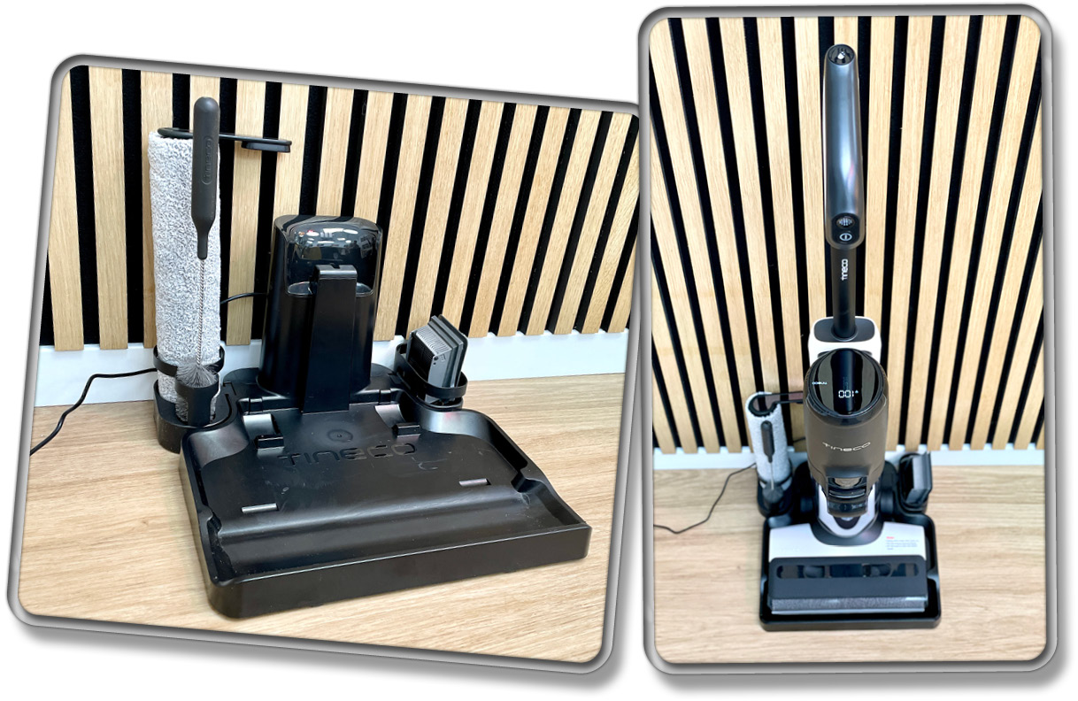 Das ist die Reinigungsstation des Tineco Floor One S6