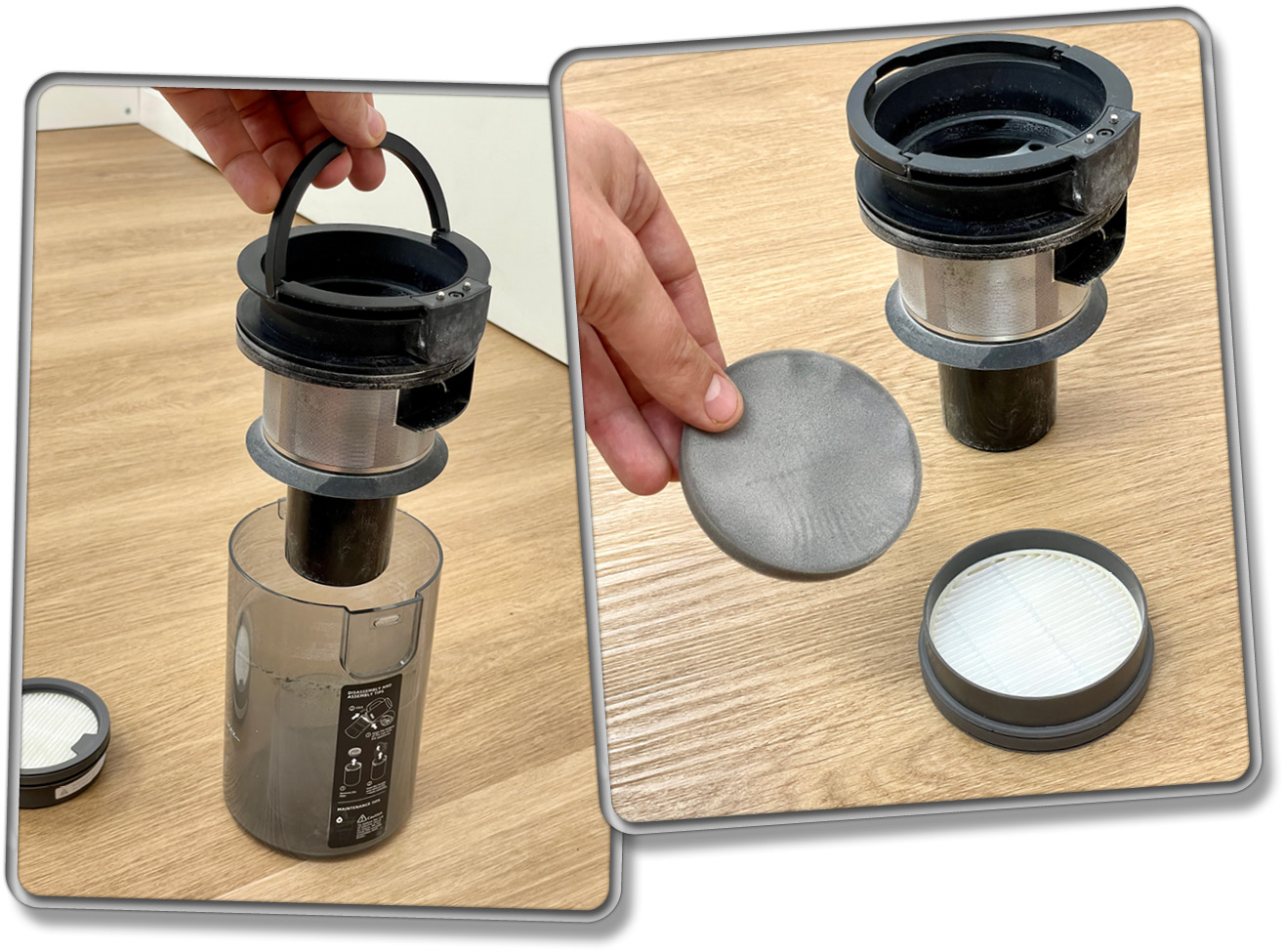 Den Filtertest hat der Dreame H12 Dual leider nicht bestanden