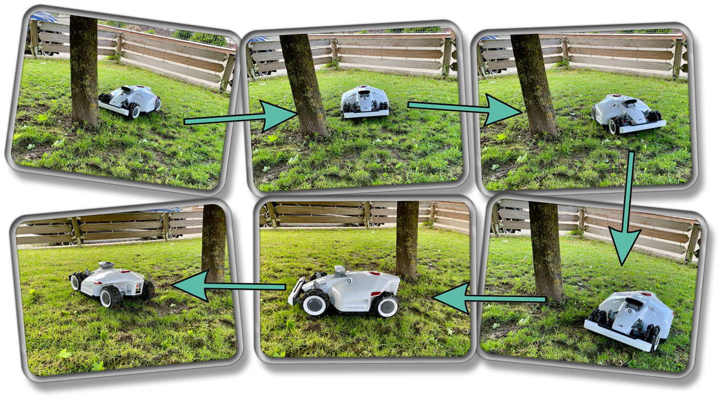 Der LUBA 2 erkennt zuverlässig Bäume, Stäucher und Kinderspielzeug