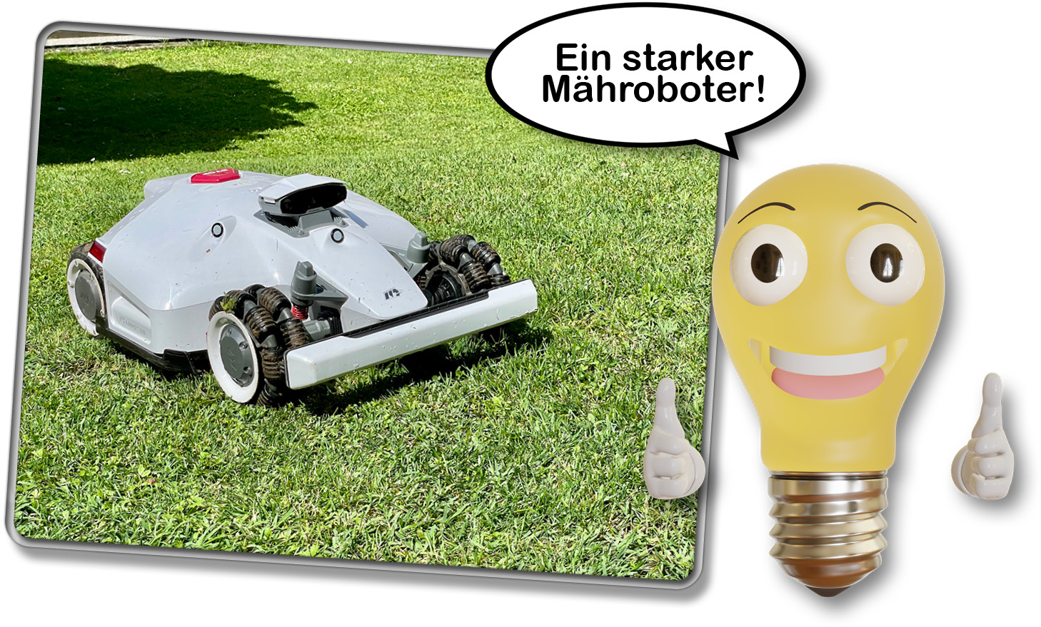 Der Mammotion LUBA 2 AWD 5000 ist ein sehr starker Mähroboter