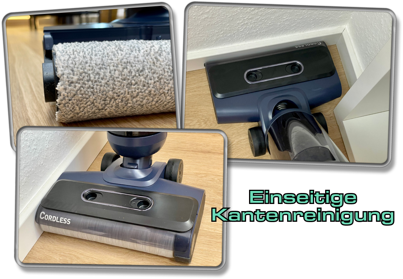 Der Thomas Aqua FloorCleaner Plus verfügt über eine einseitige Kantenreinigungsfunktion