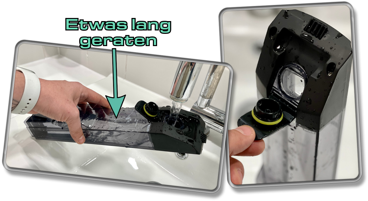 Der Wassertank wurde von mir für jeden nächsten Einsatz vorbereitet