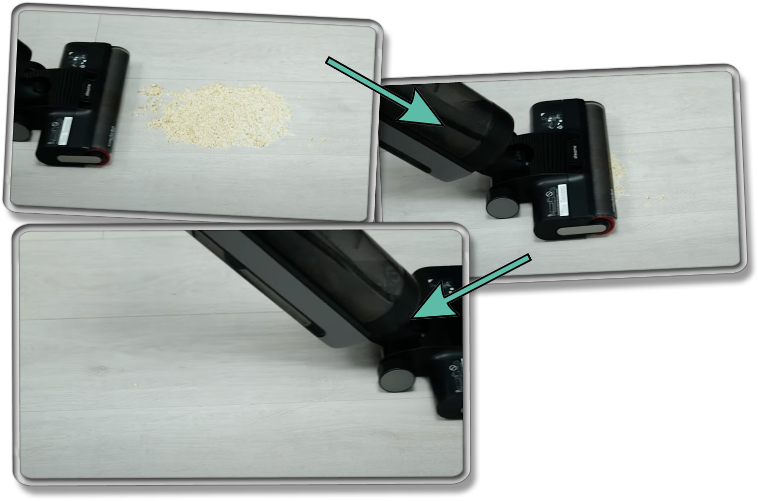 Dreame H12 Dual - Reinigungsleistung dickflüssige Verschmutzung