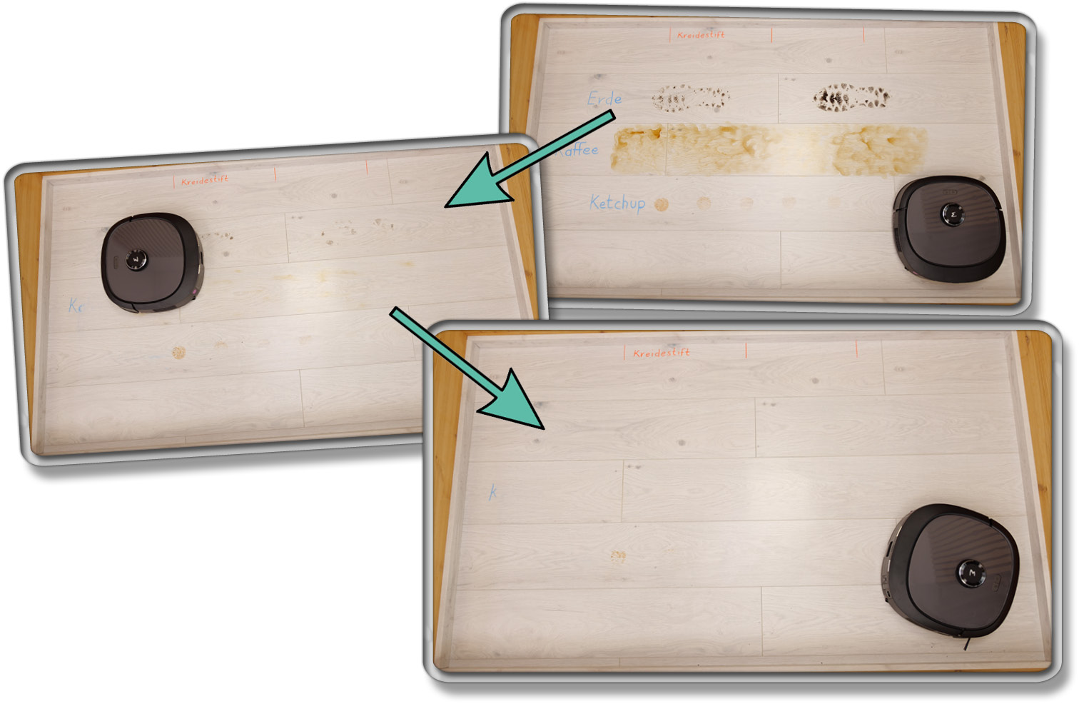 Eureka J20 - Die gemessene Wischleistung