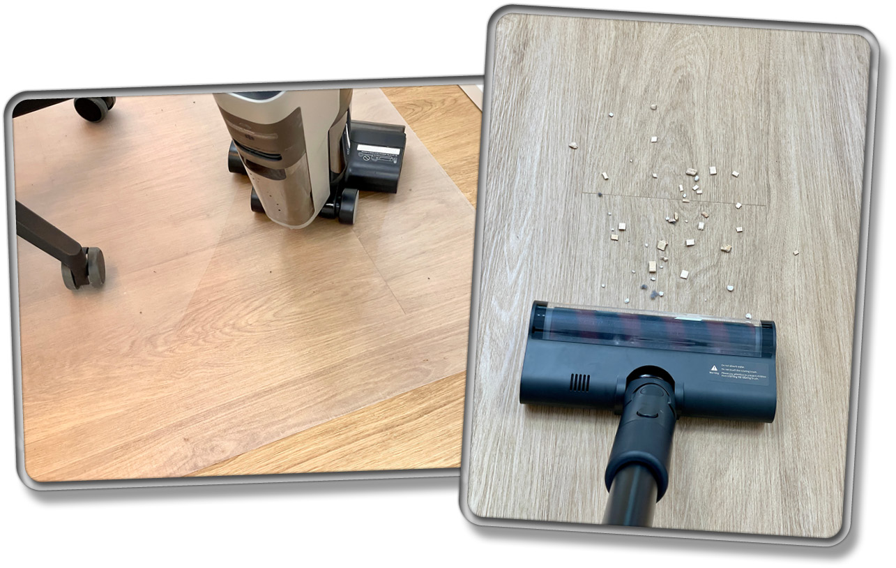 Jetzt schauen wir uns die Reinigungsleistung an!