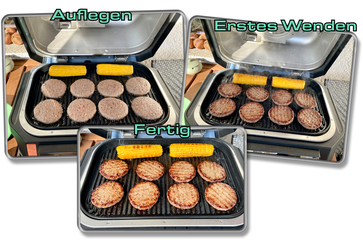 Nach nur 10 Minuten war das Grillgut fertig im Ninja Woodfire Pro Connect XL