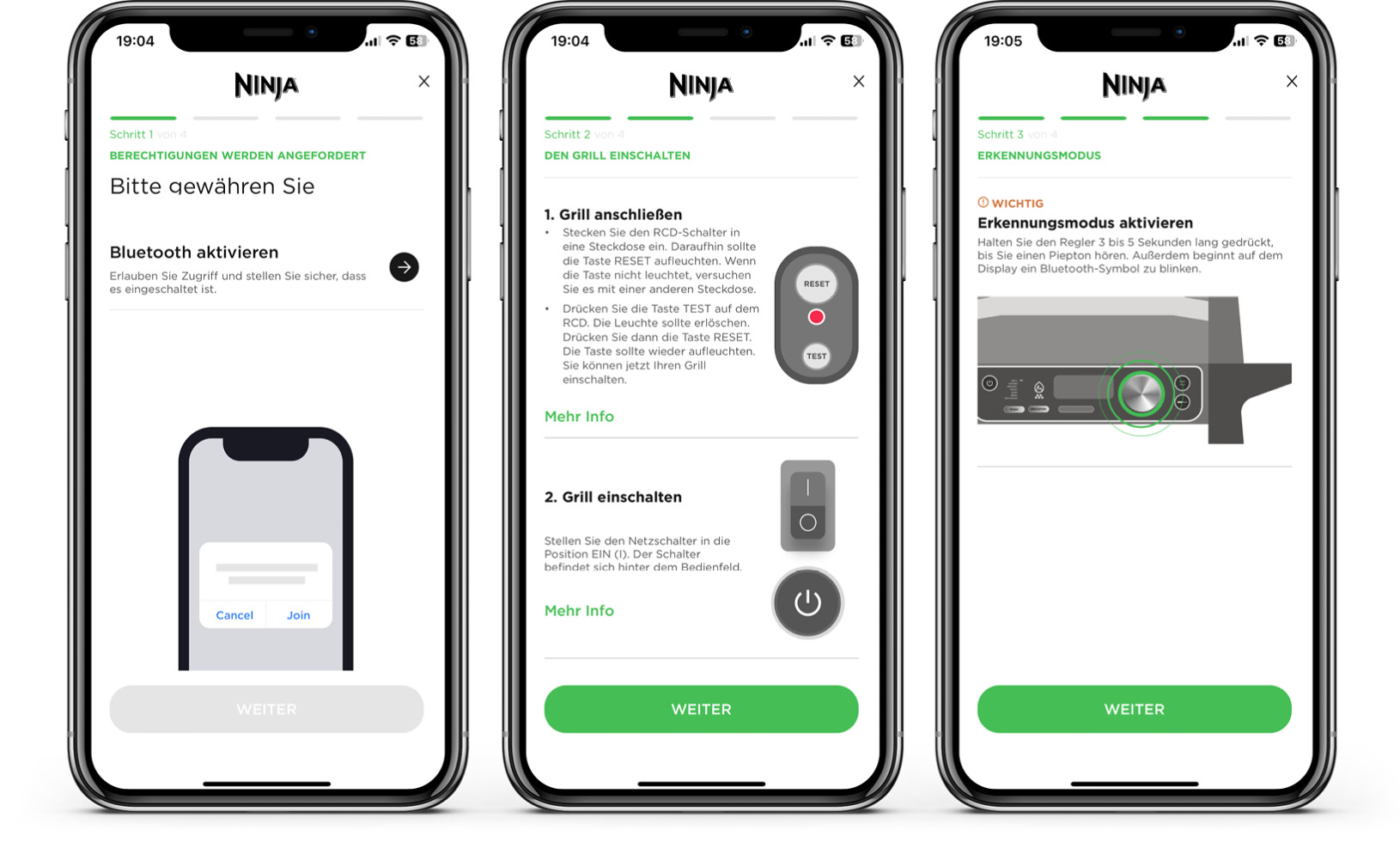 Ninja Woodfire Pro Connect XL - App - Konnektivität