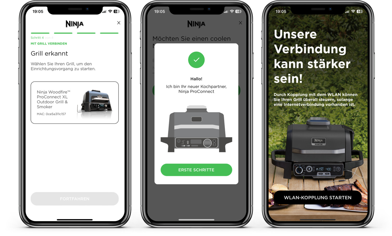 Ninja Woodfire Pro Connect XL - App - Verbinden