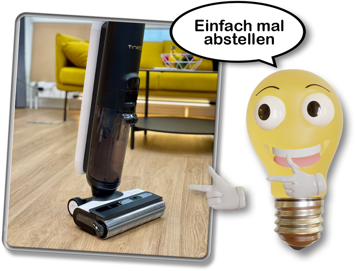 Praktische Freistehfunktion des Tineco Floor One S6