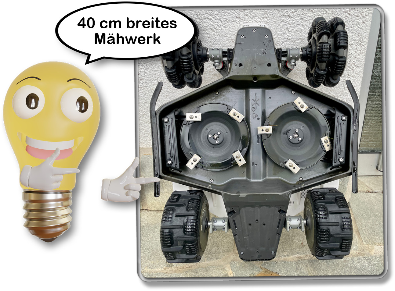 So sieht der LUBA 2 von unten aus