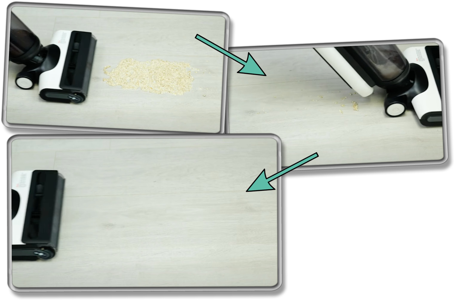 Tineco Floor One S6 - Dickflüssige Verschmutzung