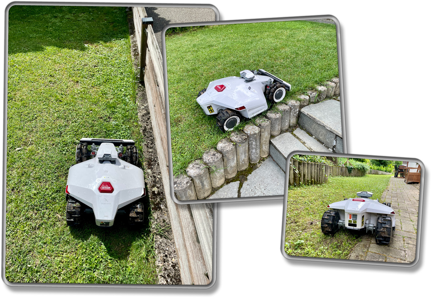 Um eine Zone zu erstellen, fährt man über die App den LUBA 2 an der Rasenkante entlang