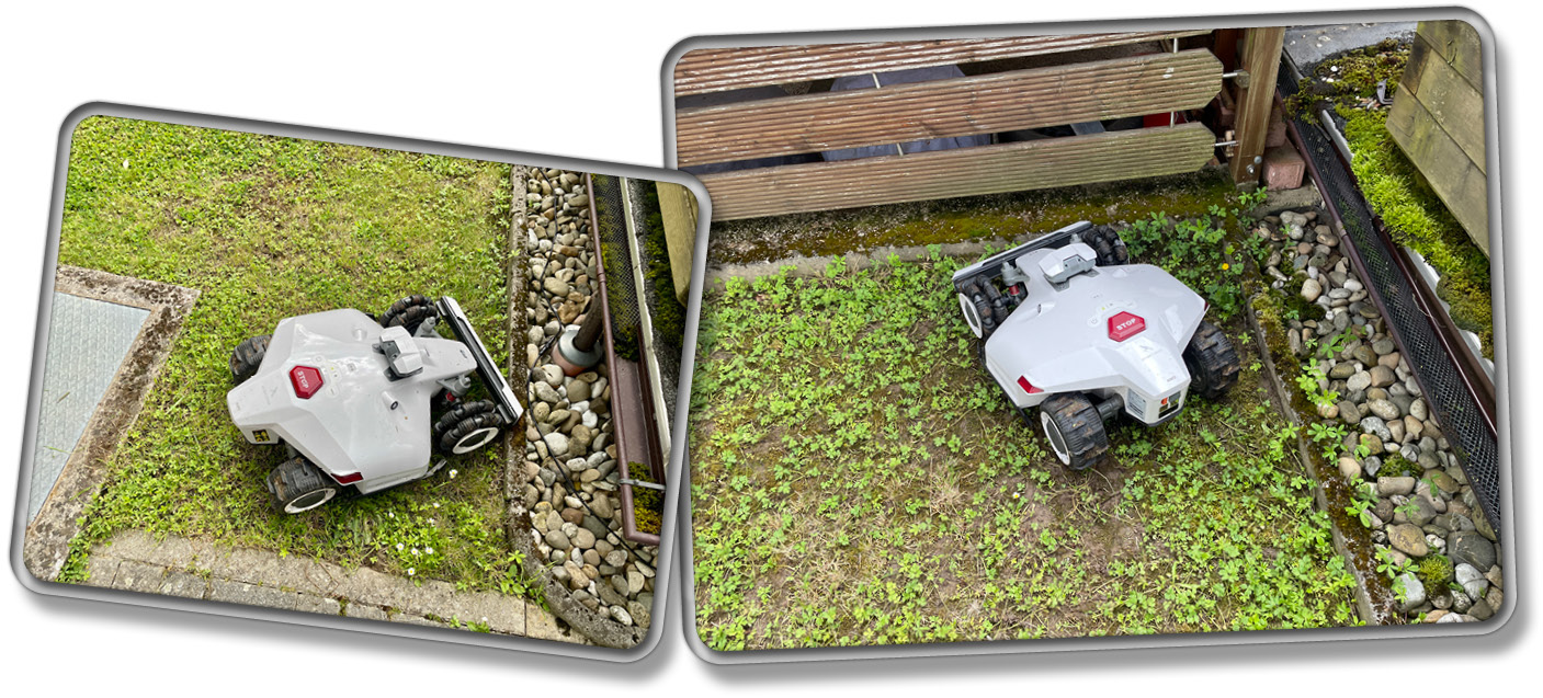 Wenn der Bumper des LUBA 2 etwas berührt, dann stoppt der LUBA 2 sofort und fängt an zu piepsen