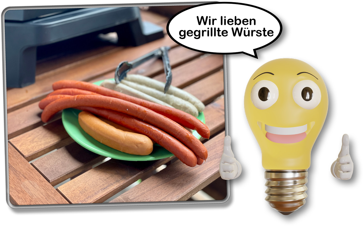 Wir haben getestet, wie gut der Grill mit Würstchen umgehen kann
