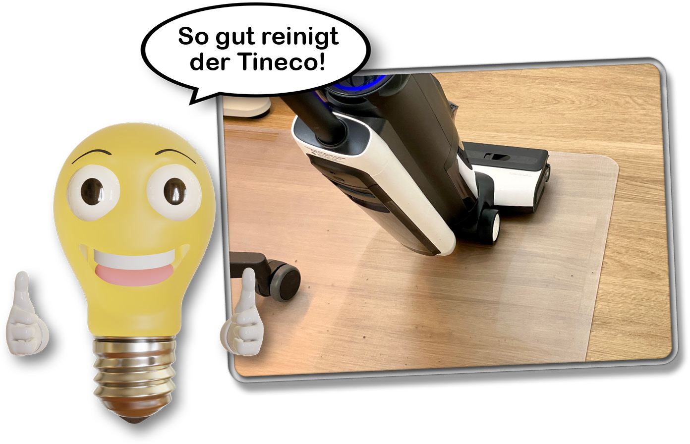 Wir haben uns natürlich die Reinigungsleistung des Tineco Floor One S6 angeschaut