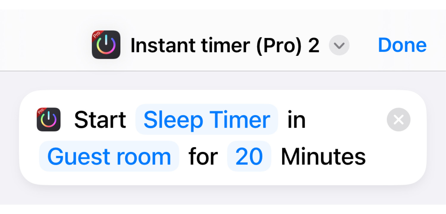 iConnectHue - Instant timer