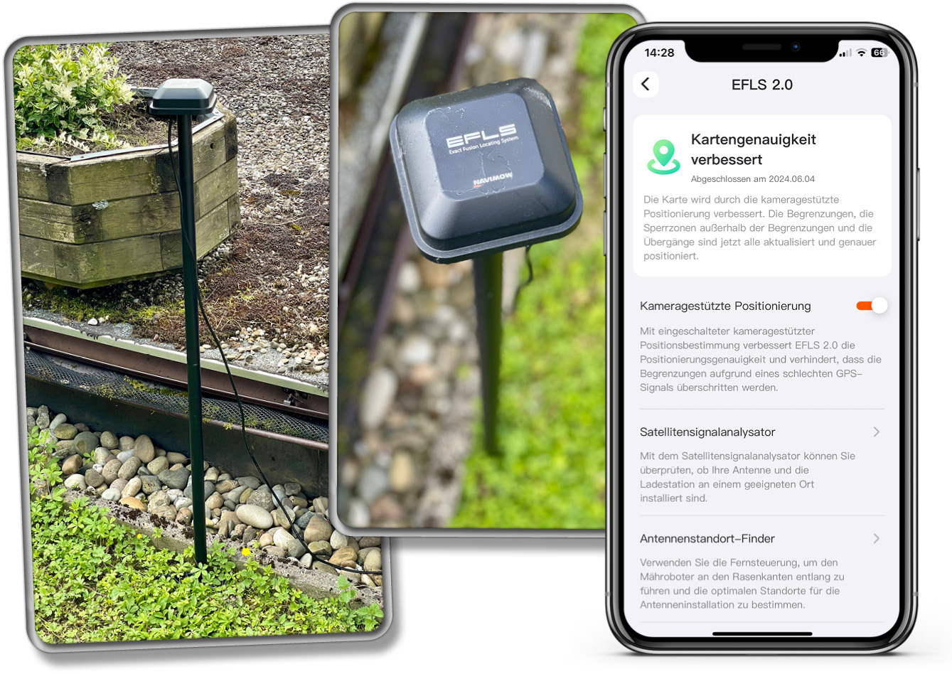Das RTK kann mithilfe der Segway-App ideal positioniert werden