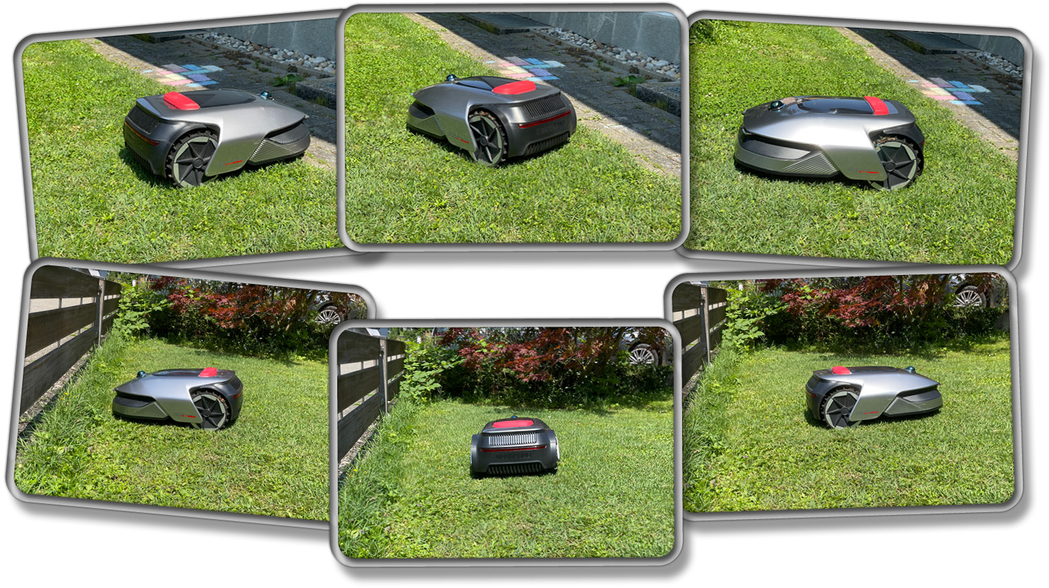 Das Wendemanöver des Dreame A1 schont die Rasenfläche