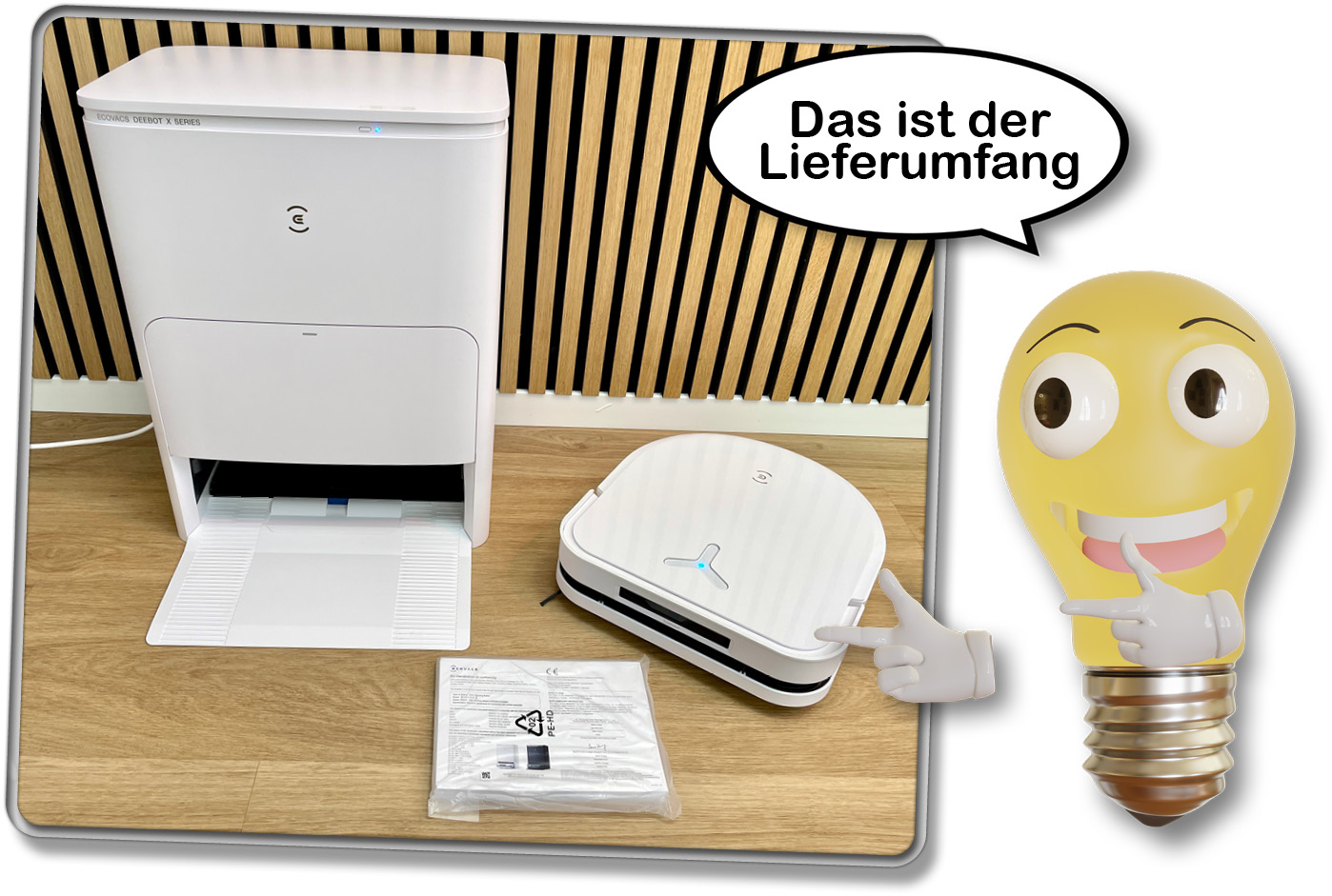 Das ist der Lieferumfang des ECOVACS DEEBOT X5 OMNI