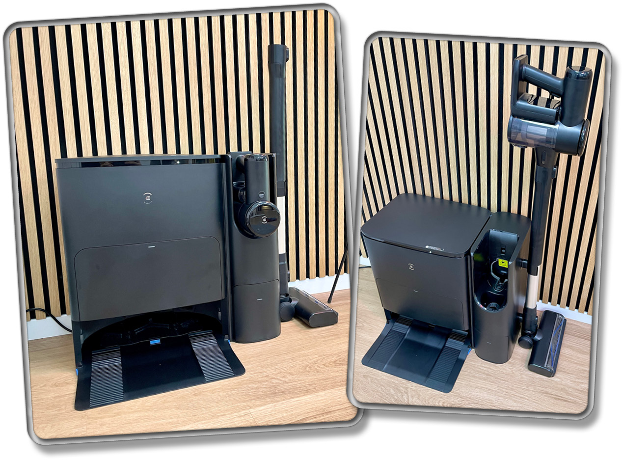 Das ist die große 2-in-1-Station des ECOVACS DEEBOT T30S COMBO COMPLETE